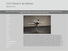 Tablet Screenshot of citydanceacademy.co.uk